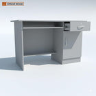 Computer Table with Keyboard Tray Drawer Home PC Storage Cabinet for Multipurpose Office Table, Study Table, Gaming Table for Home Office (Color- White,Grey)