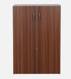 Walnut Elegance Shoe Cabinet