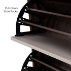 OmkarWood™ Premium Engineered Wood Shoe Cabinet with Pull-Down Racks