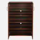 Walnut Elegance Shoe Cabinet