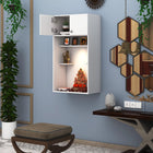 OmkarWood™ Premium Large Engineered Wood Home Temple with Storage