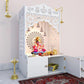 OmkarWood™ Premium Large Engineered Wood Home Temple with Storage