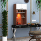 OmkarWood™ Premium Large Engineered Wood Home Temple with Storage