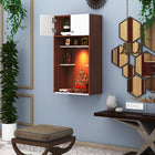 OmkarWood™ Premium Large Engineered Wood Home Temple with Storage