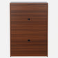 Walnut Elegance Shoe Cabinet