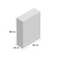 OmkarWood Flip-Down Shoe Cabinet – Compact 2-Door Storage for 8 Pairs (White Engineered Wood)