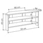 OmkarWood Vertex White Corner TV Stand – Premium Engineered Wood Unit for TVs up to 49"