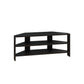 OmkarWood Vertex Black Corner TV Stand – Premium Engineered Wood Unit for TVs up to 49"