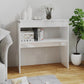 OmkarWood Bushnell Compact Engineered Wood Study Console Table – White Finish