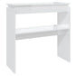 OmkarWood Bushnell Compact Engineered Wood Study Console Table – White Finish