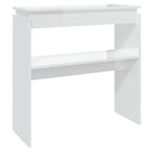 OmkarWood Bushnell Compact Engineered Wood Study Console Table – White Finish