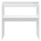 OmkarWood Bushnell Compact Engineered Wood Study Console Table – White Finish