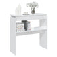 OmkarWood Bushnell Compact Engineered Wood Study Console Table – White Finish