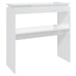 OmkarWood Bushnell Compact Engineered Wood Study Console Table – White Finish