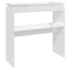 OmkarWood Bushnell Compact Engineered Wood Study Console Table – White Finish