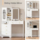 OmkarWood LuxeGlow Sliding LED Dressing Unit