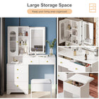 OmkarWood LuxeGlow Sliding LED Dressing Unit