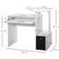 OmkarWood Cravens Compact Engineered Wood Study Table with Multi-Tier Storage