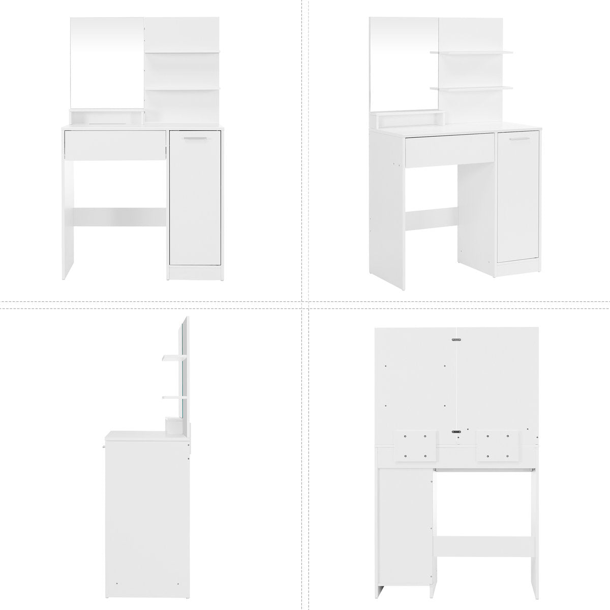 OmkarWood ElegantAura Premium Engineered Wood Dressing Unit