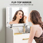 OmkarWood Premium Space-Saving Dressing Unit with Mirror & Storage Stool