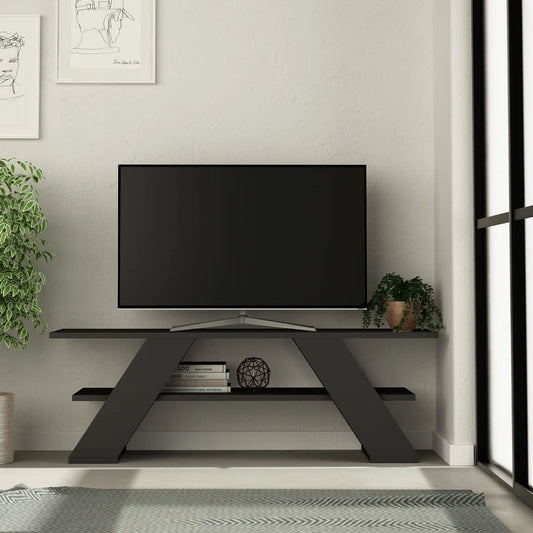 OmkarWood Urbane Grey TV Console – Premium Engineered Wood Entertainment Unit