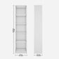 Vistaar Slim Wooden Bookcase White