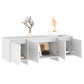OmkarWood Premium Modern TV Unit – White Minimalist Engineered Wood Cabinet