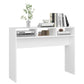OmkarWood Goar Premium Engineered Wood Study Console Table – White Finish