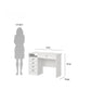 OmkarWood EliteSpace Study Table – Premium Engineered Wood Desk with Storage Drawers (White Finish)
