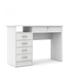 OmkarWood EliteSpace Study Table – Premium Engineered Wood Desk with Storage Drawers (White Finish)