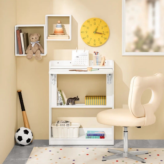 OmkarWood Kendyle 64cm Space-Saver Foldable Study Desk
