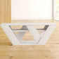 Omkarwood Kirstin 110 cm Modern V-Leg TV Unit – White