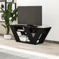 Omkarwood Kirstin 110 cm Modern V-Leg TV Unit – Black