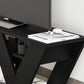 Omkarwood Kirstin 110 cm Modern V-Leg TV Unit – Black