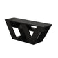 Omkarwood Kirstin 110 cm Modern V-Leg TV Unit – Black