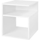 Mugdha Modern Bedside Table with Multi-Level Storage by OmkarWood Furniture