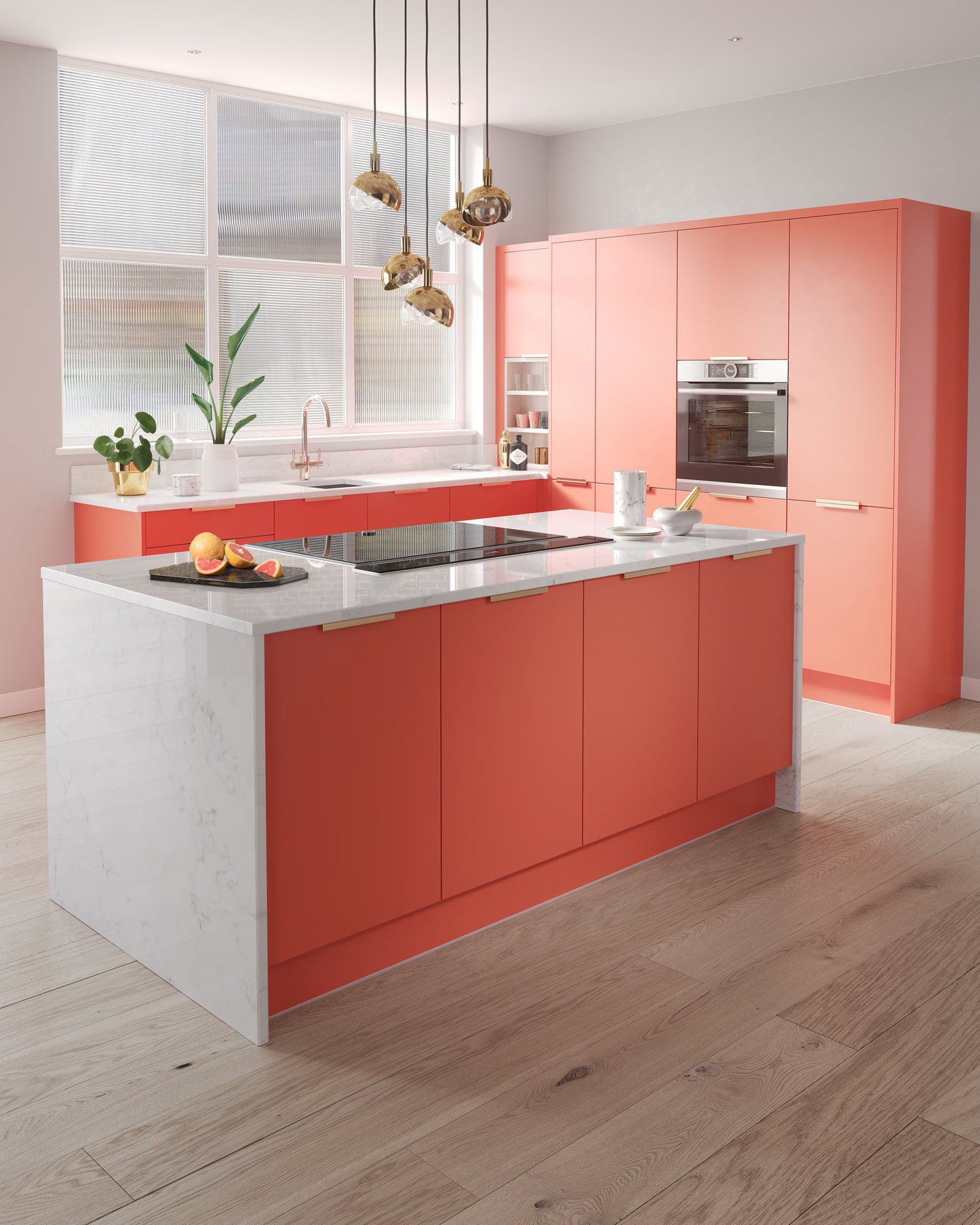 Contour Spectrum Kitchen in Coral