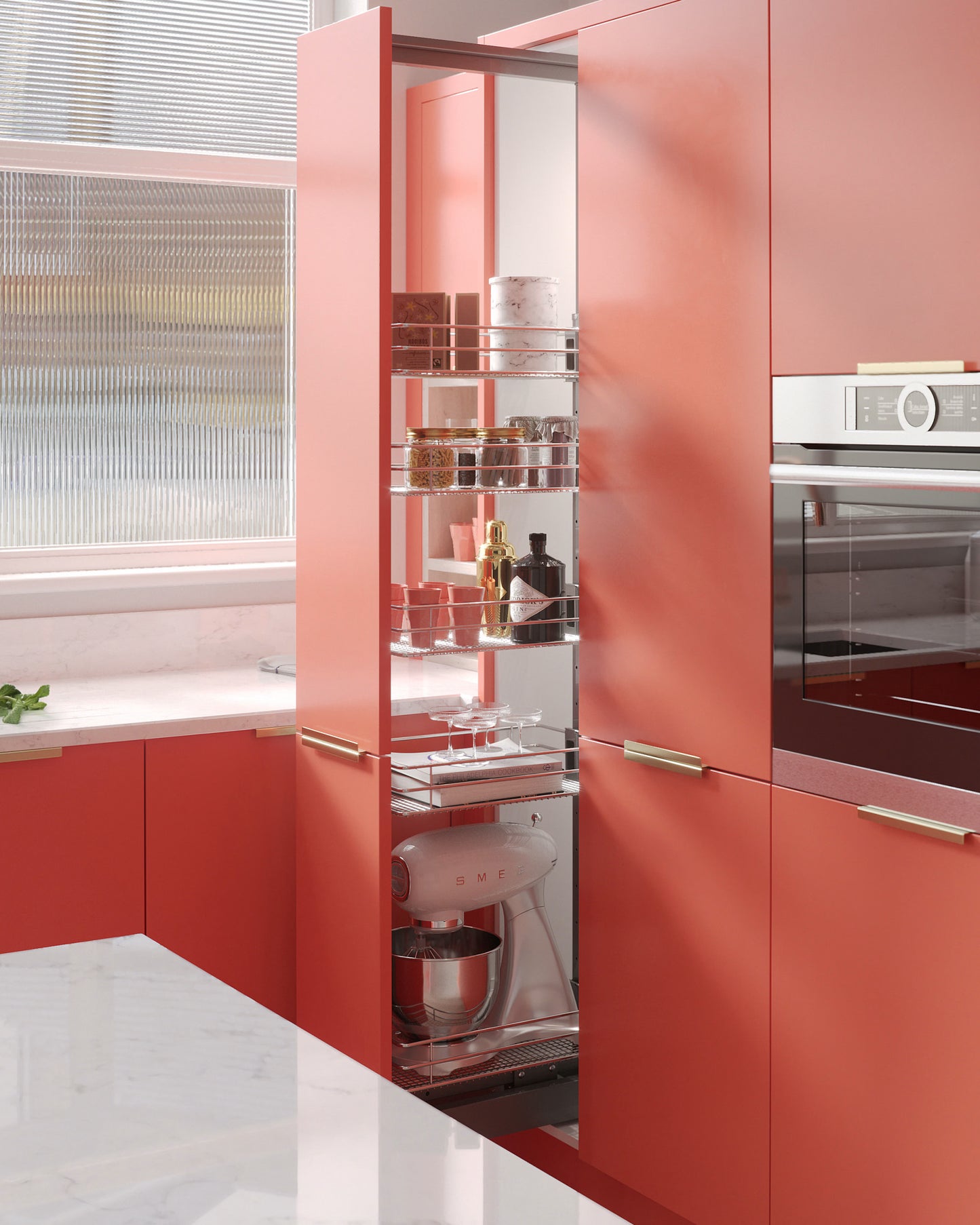 Contour Spectrum Kitchen in Coral