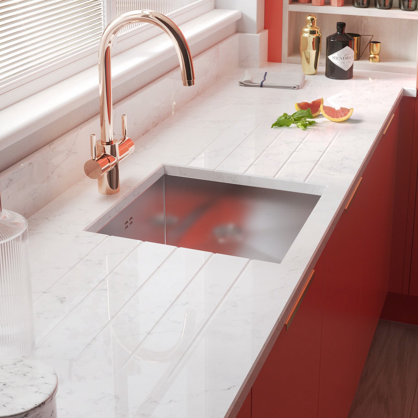 Contour Spectrum Kitchen in Coral