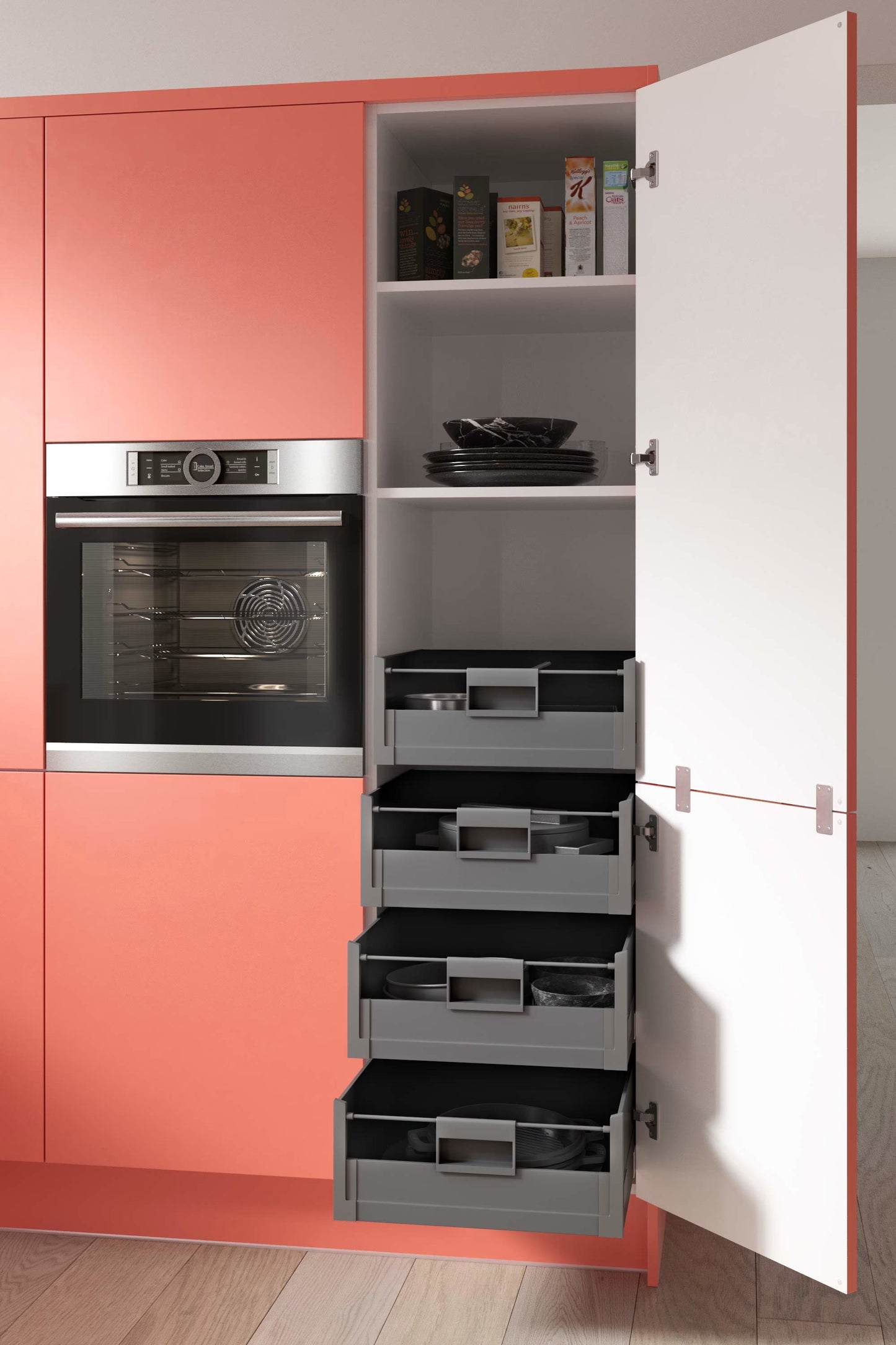 Contour Spectrum Kitchen in Coral