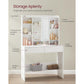 OmkarWood GraceLite Vanity Station with Hollywood Mirror