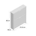 Suseela 8-Pair Flip-Down Shoe Cabinet by OmkarWood Furniture