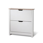 Suseela 8-Pair Flip-Down Shoe Cabinet by OmkarWood Furniture