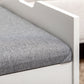 OmkarWood Compact Flip-Top Dressing Table with Cushioned Storage Stool – White Matte Finish