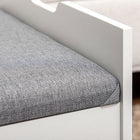 OmkarWood Compact Flip-Top Dressing Table with Cushioned Storage Stool – White Matte Finish