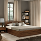 OmkarWood Elegance King Size Bed with Box Storage (Walnut Finish)