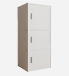 OmkarWood Prestige 3-Tier File Cabinet – White Elegance Series
