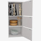 OmkarWood Prestige 3-Tier File Cabinet – White Elegance Series