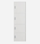 OmkarWood Prestige 4-Tier File Cabinet – White Elegance Series