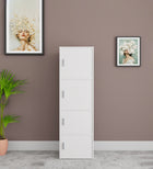 OmkarWood Prestige 4-Tier File Cabinet – White Elegance Series
